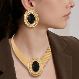 Personalized Retro Literary Creativity Ornament Set Necklace